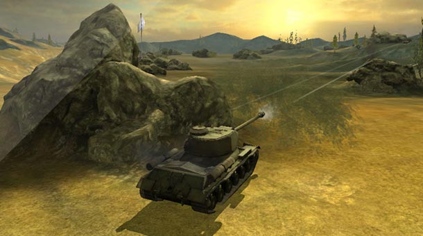 Игра World of Tanks Blitz на планшете Игра World of Tanks Blitz на планшете