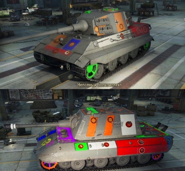 Зоны пробития танка в World of Tanks